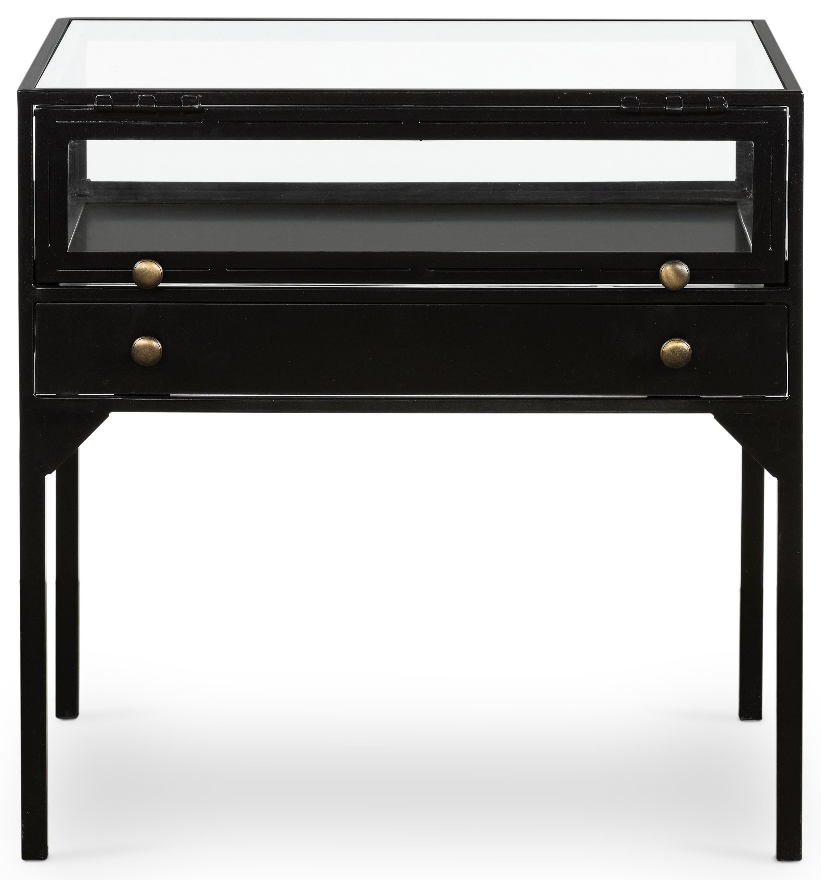 Four hands shadow box deals end table